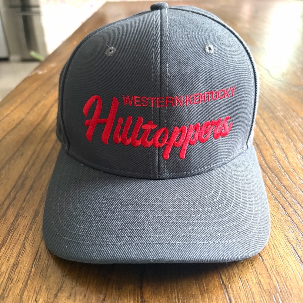 Nike WKU Western Kentucky Hilltoppers Gray Baseball Cap with Red Script